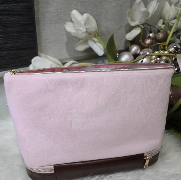 Juicy Couture Pink/ Brown oG Cosmetic BagVERY RARE! New - Picture 6 of 7